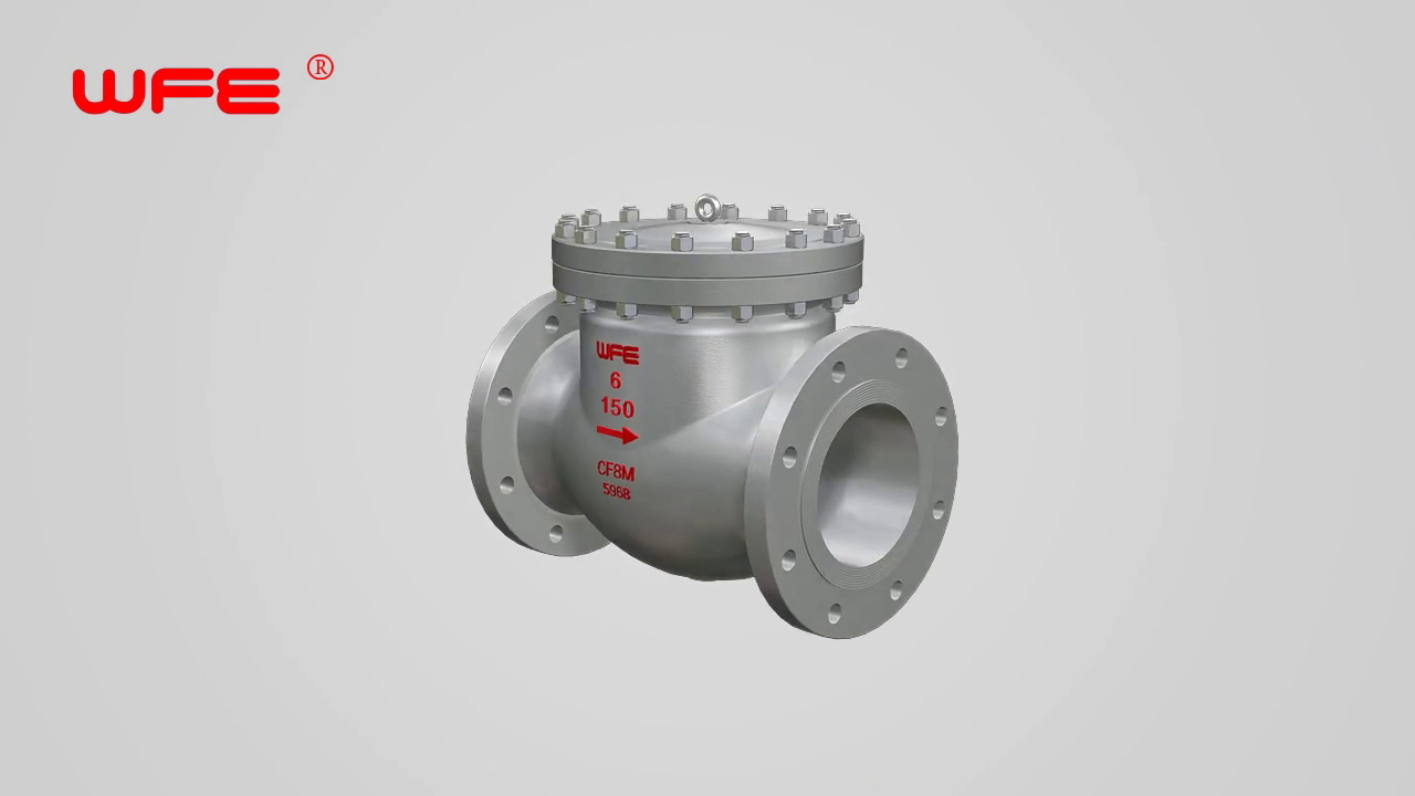 WFE API Swing Check Valves 3D Demonstration