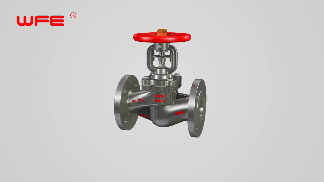 WFE Bellows Seal Globe Valves 3D Demonstration