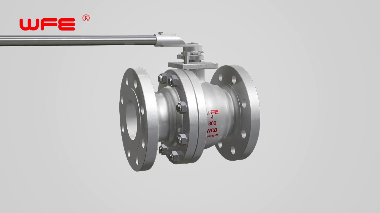 WFE Cast Steel Floating Ball Valves 3D Demonstration