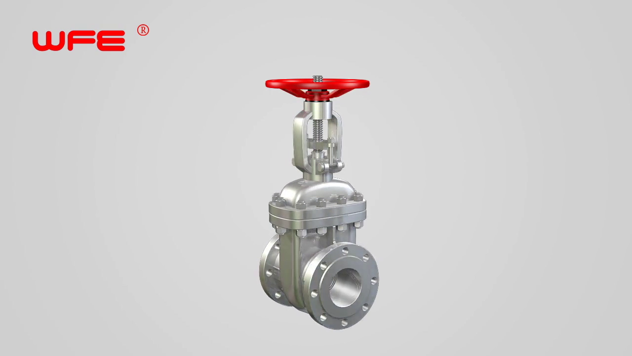 WFE API Cast Steel Gate Valves 3D Demonstration