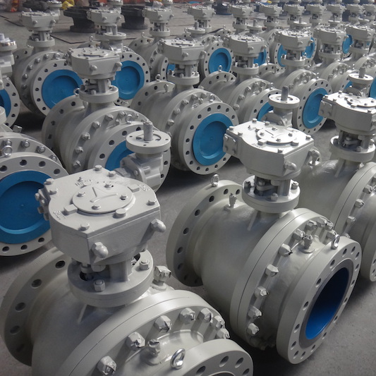 DIN Gear Flanged Carbon Steel Ball Valve