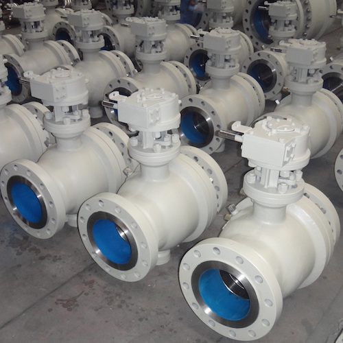 2 Pieces WCB Trunnion Mounted Ball Valve