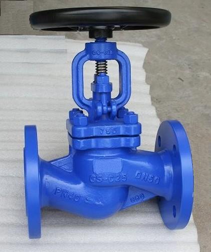 DIN Flanged Parabolic Bellows Sealed Globe Valve